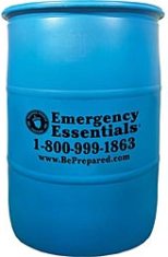 emergency essential 55 gallon barrel