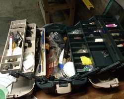 tackle box of tools