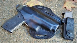 FEATURE Survival Cache SHTFblog Best holster leather Craft Holsters Vega Pancake 2 position P220 Sig sauer