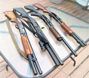 table of pump shotguns