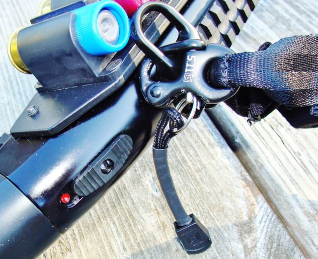 sling attachment on shotgun
