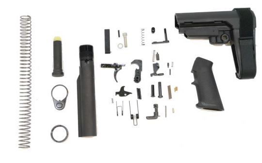 pistol brace lower parts kit