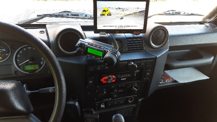 ham radio in overlanding vehicle