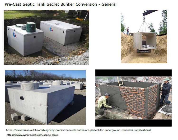 converting septic tanks to bunker