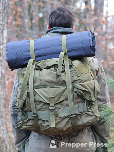 military surplus backpack back PP