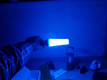 blue wand flashlight