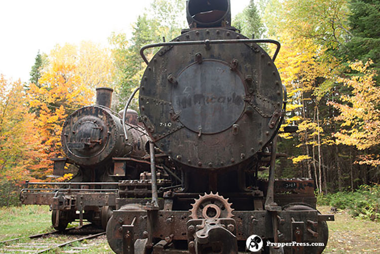 abandoned locomotives maine PP