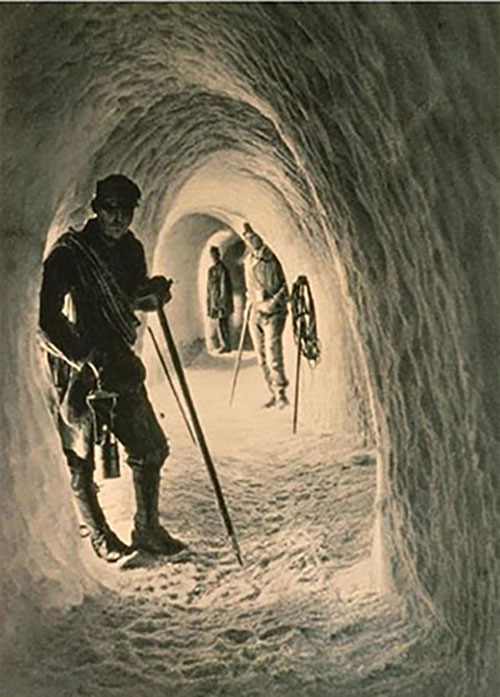 WWI ice tunnel