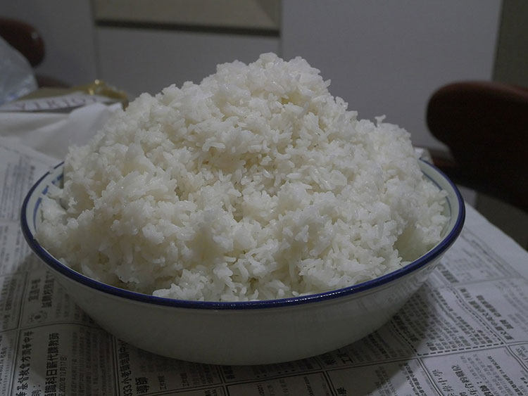 cooked rice out of storage