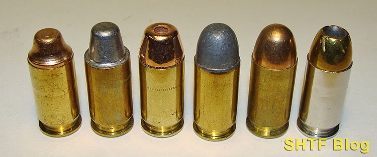 FMJ vs JHP Assorted bullets