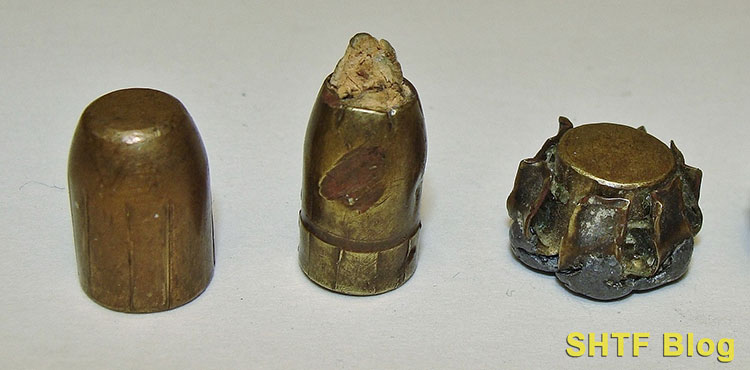 FMJ and JHP Bullets Deformed