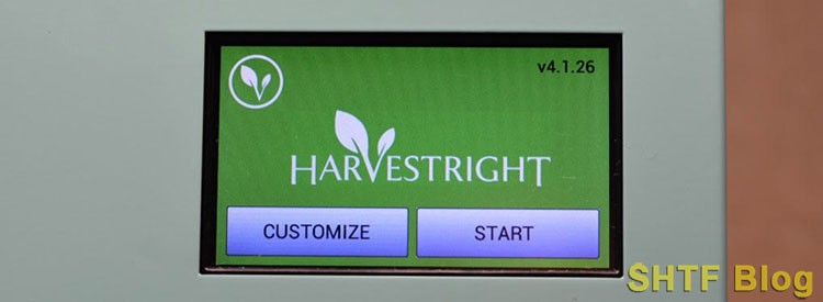 Harvest Right touch screen