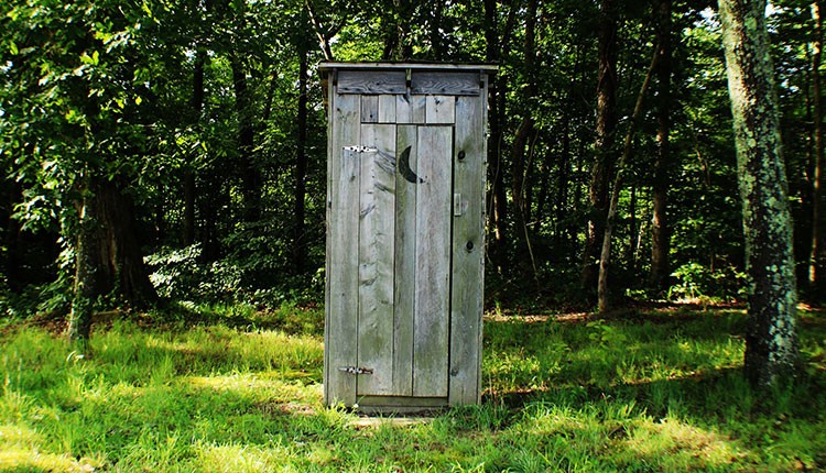 outhouse as a water saver