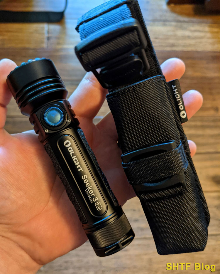 Olight Seeker 3 Pro and holster