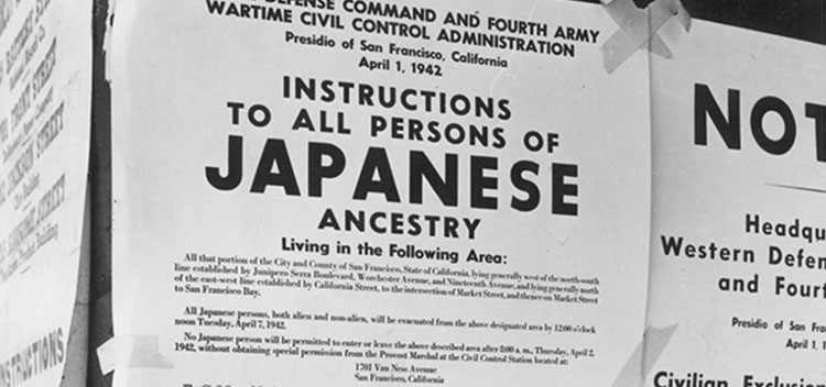 Japanese-American internment notice