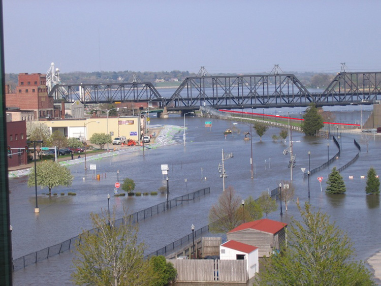 2008 flood in Davenport, Iowa