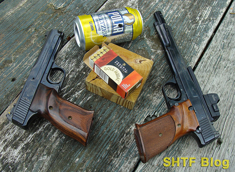 pair of pistols to improve handgun marksmanship