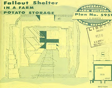 fallout shelter in a farm potato storage